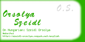 orsolya szeidl business card